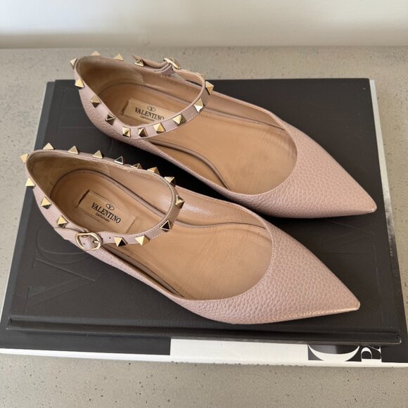 Valentino Garavani Rockstud Mary Jane Flats - Picture 3 of 11